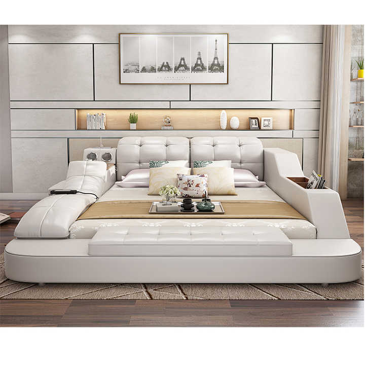 Modern Design Smart Bed Table Multi Functional Bed King Size Bed 