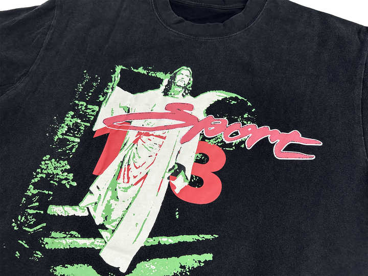 Men's black quality T-shirt 