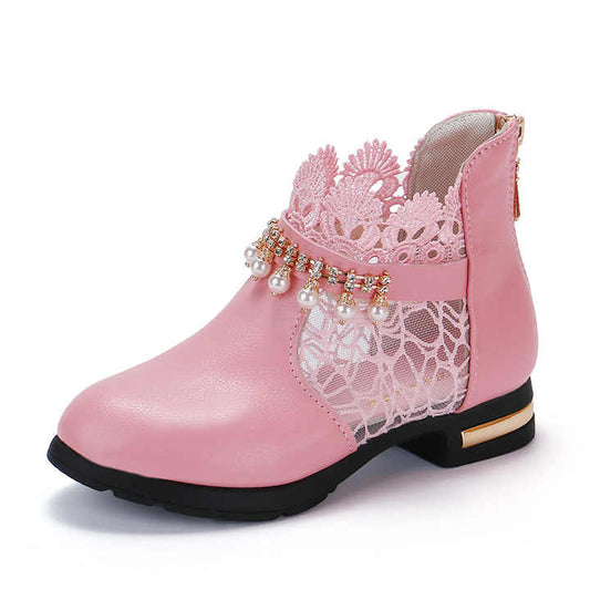 Girls' artificial lace boots 