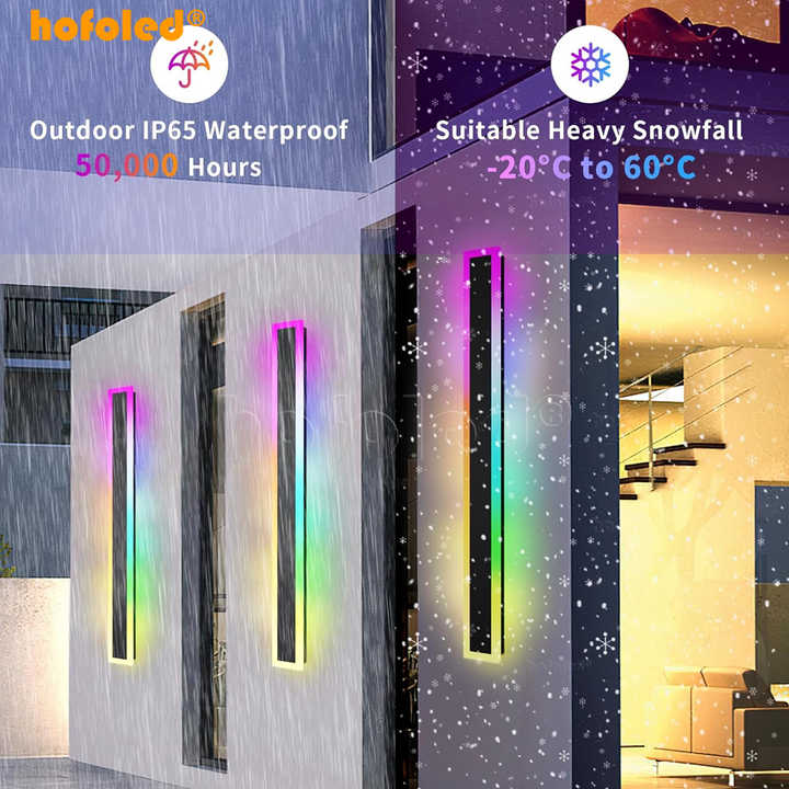 Waterproof outdoor wall lights 