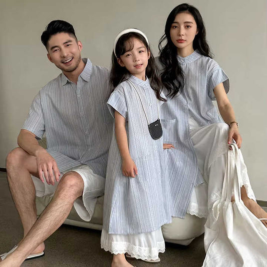 Little Girls Summer Clothes Set Family Matching Clothes 