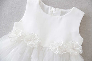 Dresses With Floral Embroidered - Baby Christening Dress