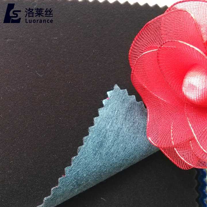 Flocked Velvet Fabric - قماش مخملي أسود غير منسوج