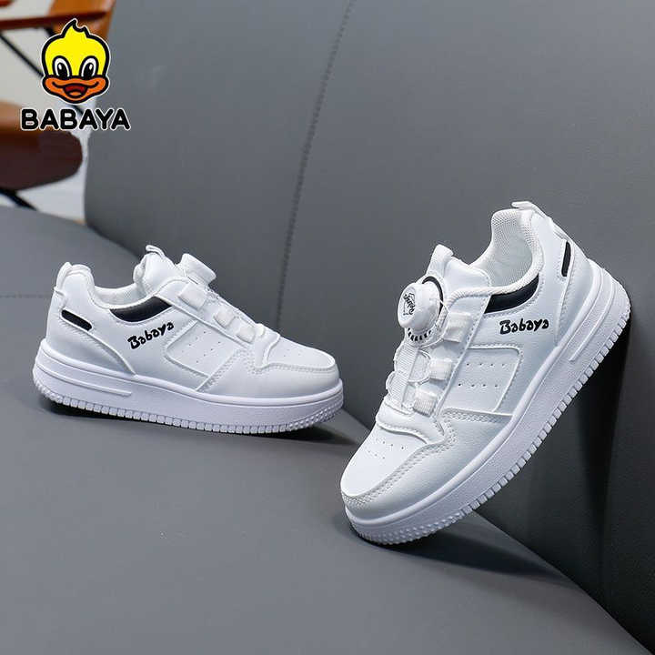 Baby Shoes Breathable White and Black Non- 