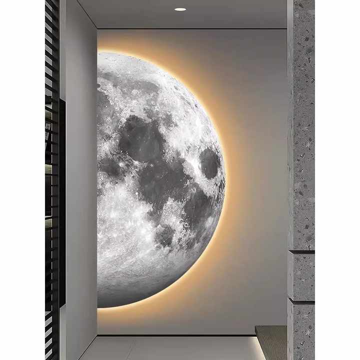 لوحة فنية على شكل كوكب حائط فاخرة حديثة . Modern Luxury Planet Wall Art