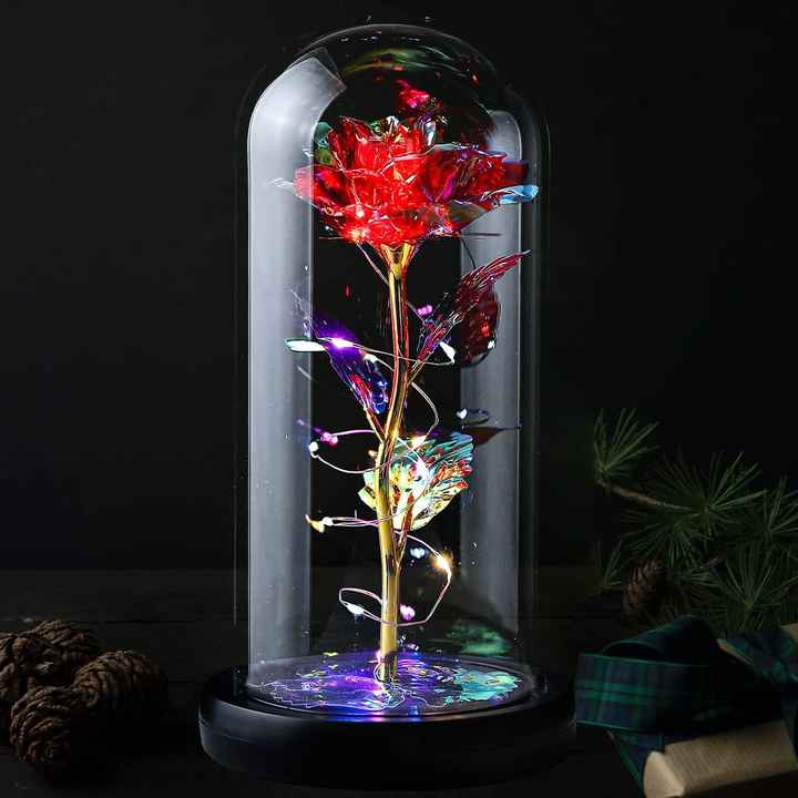 Eternal Flower Night Light with Glass Cover Sent. 