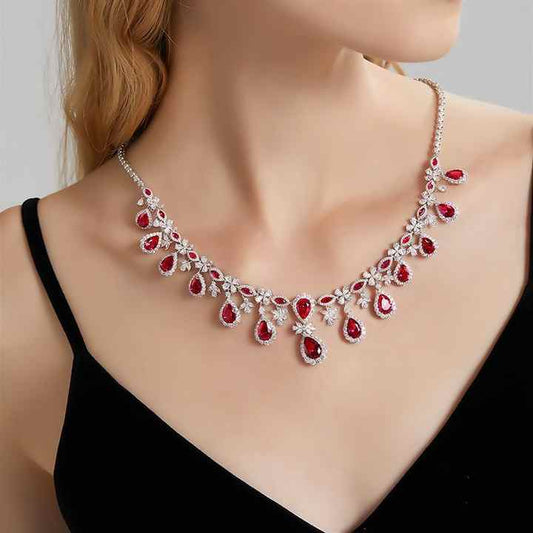 قلادة فاخرة جديدة من الفضة الإسترلينية عيار 925New Luxury 925 Sterling Silver Necklace
