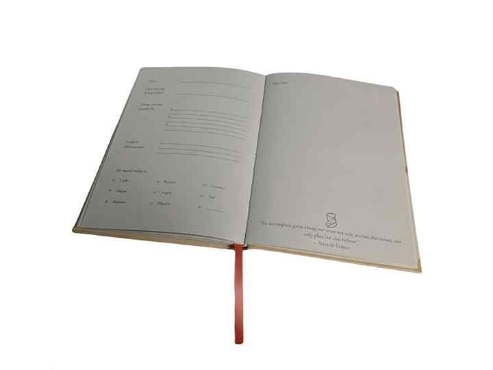 Baghdad Spiritual Lined White Notebook with Ribbon