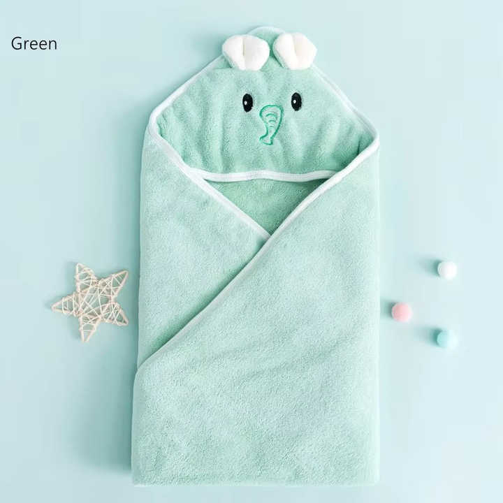 Baby Towel with Hooded Hooded Towel for Kids Girls Boys Sleeveless Coral Towel 