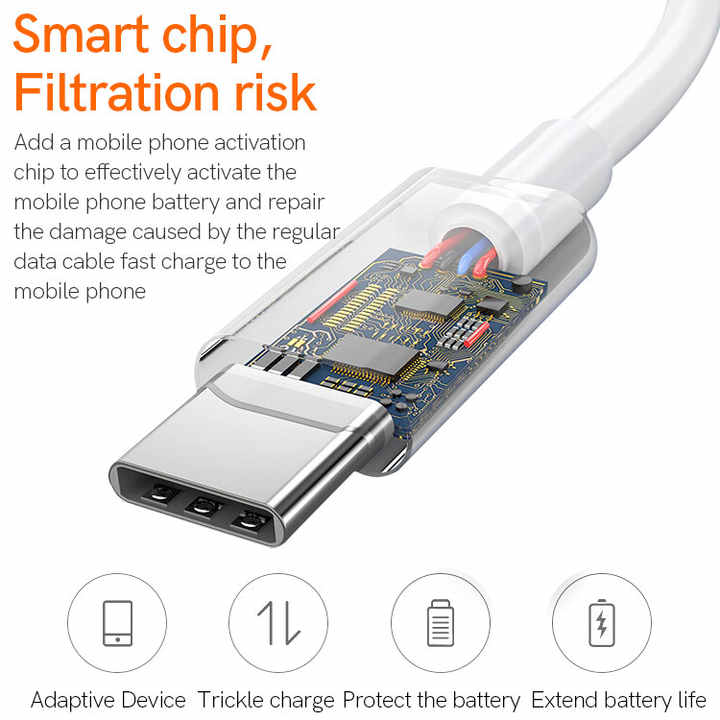 كابل USB Type C من البولي فينيل كلوريد ,USB Type C PVC Cable