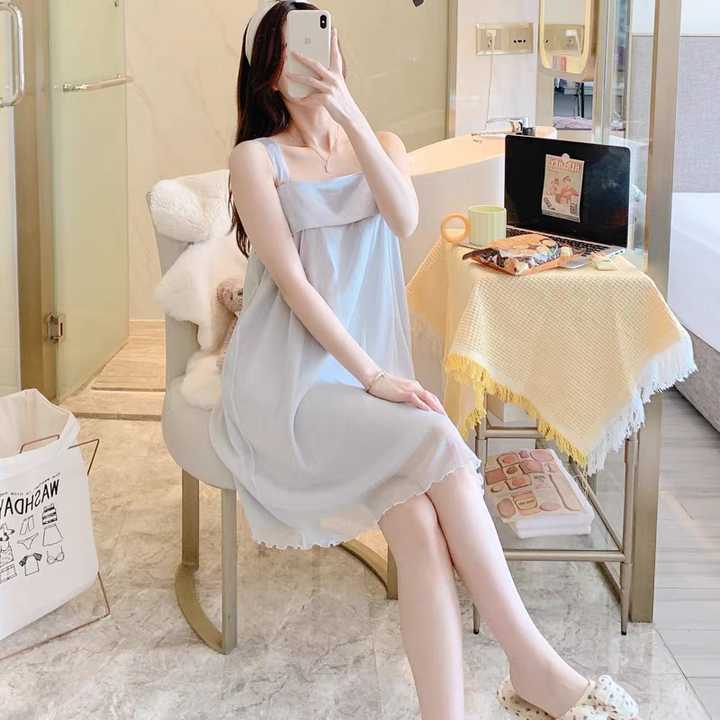 Wholesale Summer Korean Style Women's Pajamas Casual Sweet Cotton Pajamas Short Sleeve   بيجامات نسائية صيفية على الطراز الكوري بيجامات كاجوال قطنية من القطن الحلو بأكمام قصيرة فتحة رقبة على شكل حرفة