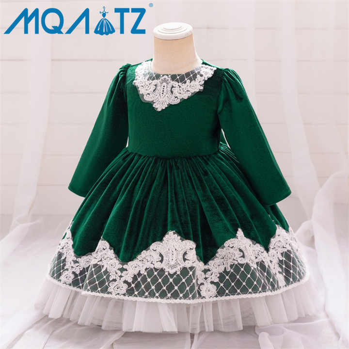 Lovely Baby Girl Tutu Party Dress - الساتان الصلب ومزين بالترتر لأعياد الميلاد