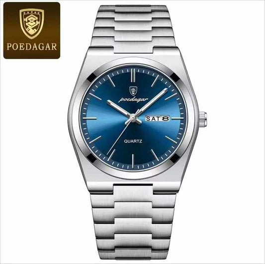 POEDAGAR 930 ساعة رجالية فاخرة جديدة من . POEDAGAR 930 New Luxury Men's Watch Stainless Steel