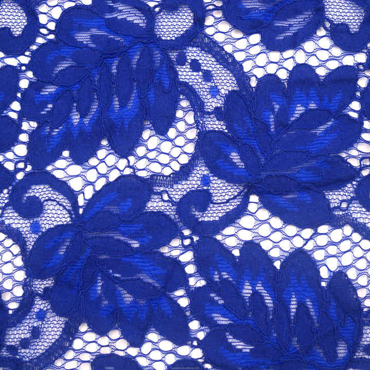 Lace Fabric for Garment قماش دانتيل قطني بنقشة أوراق الشجر