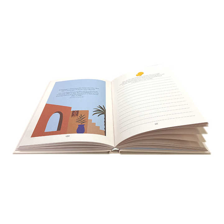 Factory wholesale low MOQ custom books printing hardcover notebook full color printing 