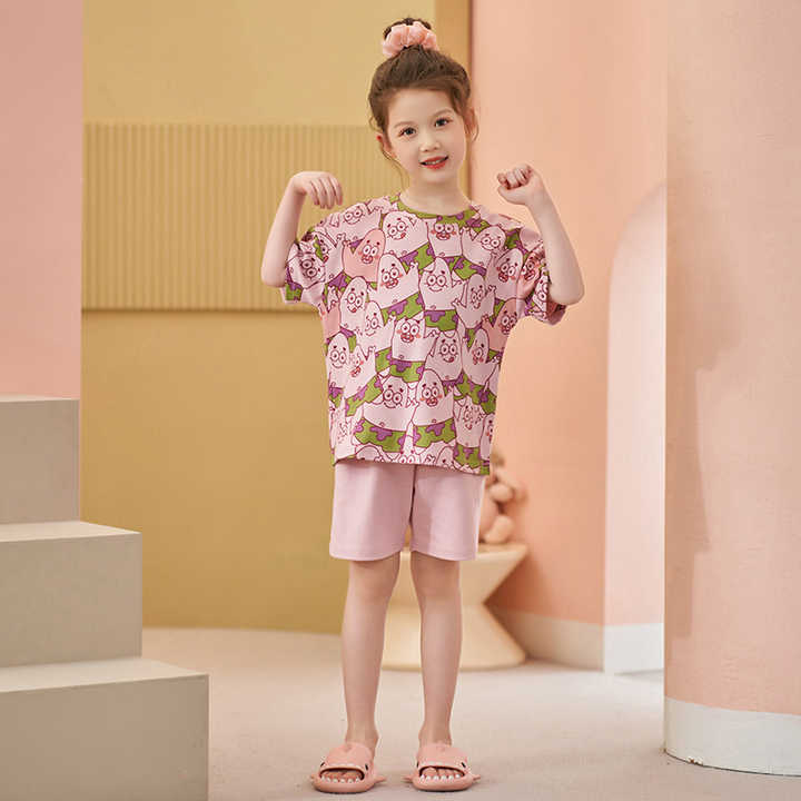 Custom Summer Cotton Pajamas for Kids Child 