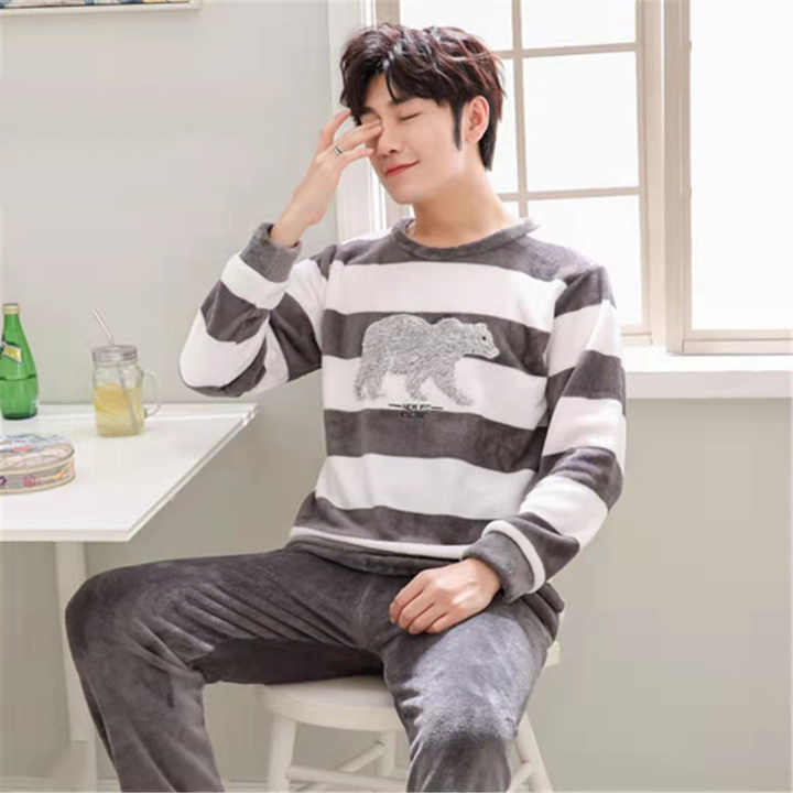 Men's Winter Sleepwear Sets Men's Sleepwear. 