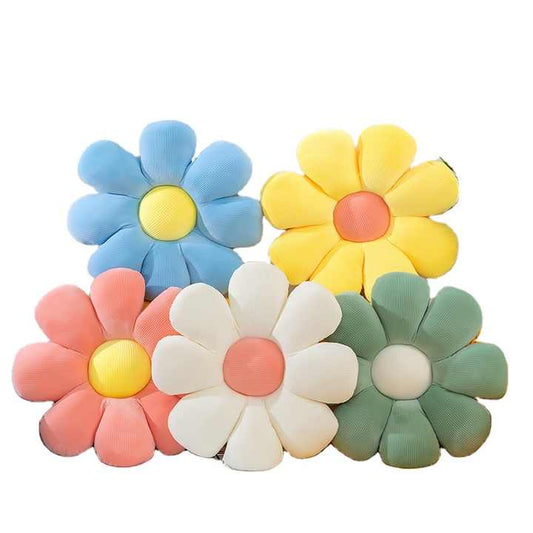 Sofa Decoration Sunflower Stuffed Plush Hugging Pillow - وسادة سيارة من القطيفة على شكل زهرة التاتامي
