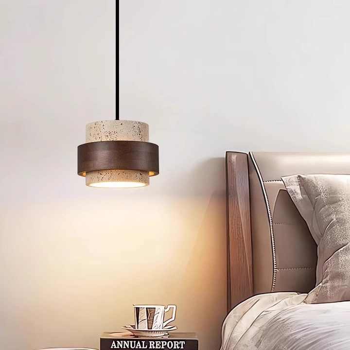 مصابيح تزيين حديثة لغرفة المعيشة من ترافرتينر . Modern Travertine Living Room Pendant Lights
