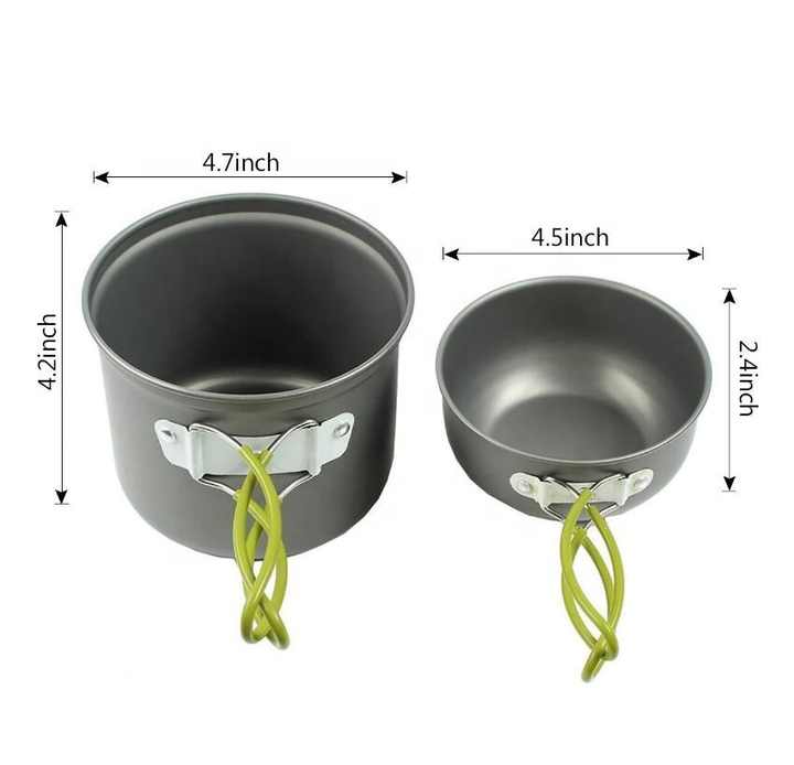 منتج رائج لعام 2022، طقم أدوات طهي محمول . Hot Product of 2022, Portable Outdoor Camping Hiking