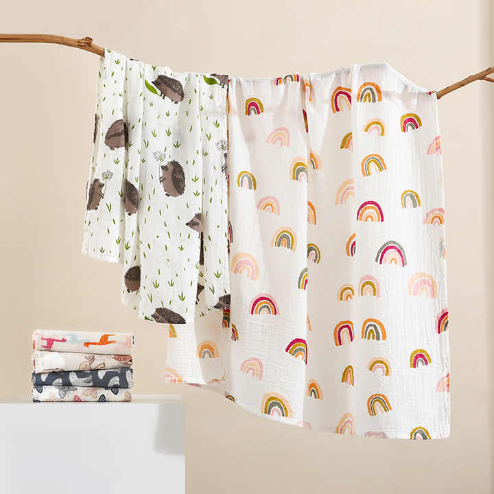 Super Soft Infant Baby Cotton Material-بطانية قماط موسلين
