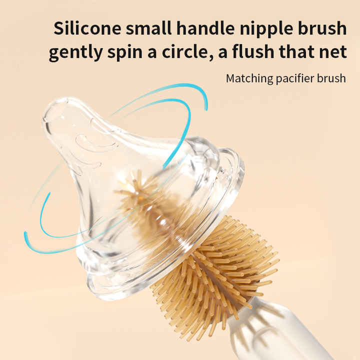 Travel-Friendly Baby Bottle Straw Brush Set 
