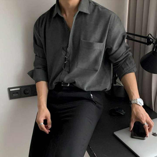 قمصان رجالي كاجوال بأكمام