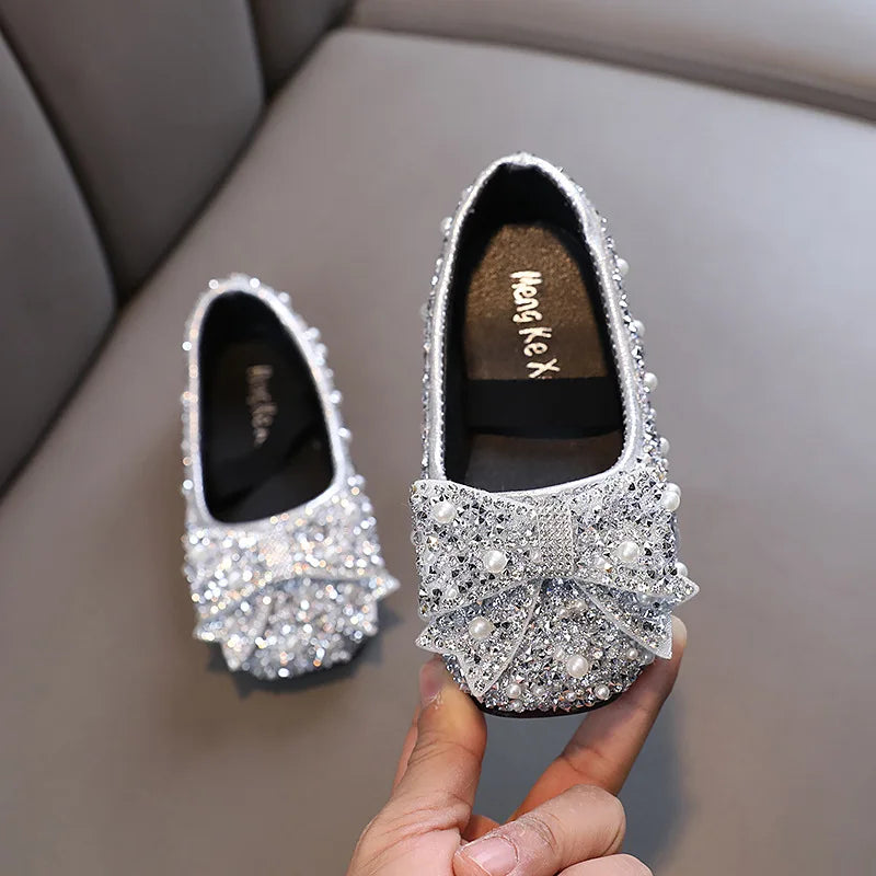 Girls' flat shoes with bow 