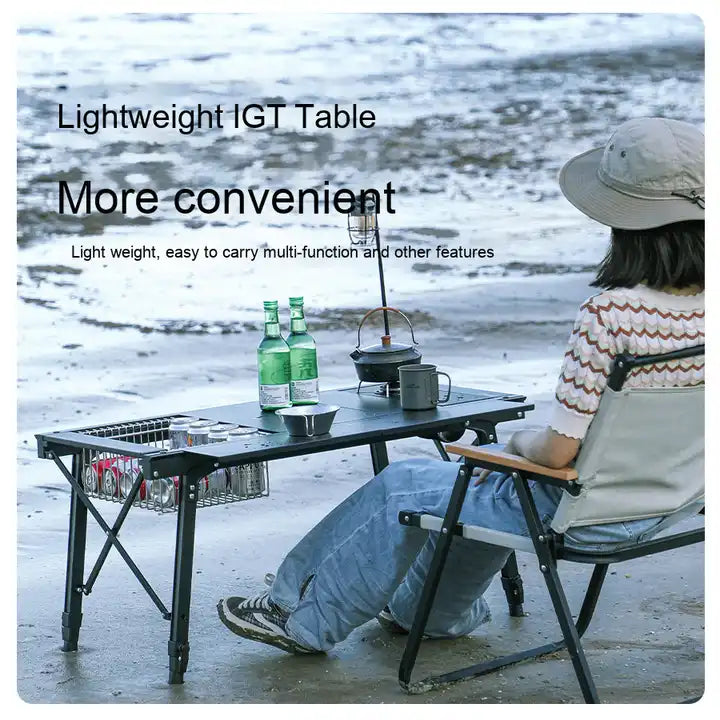 IGT Lightweight Aluminum Alloy Folding Table. 