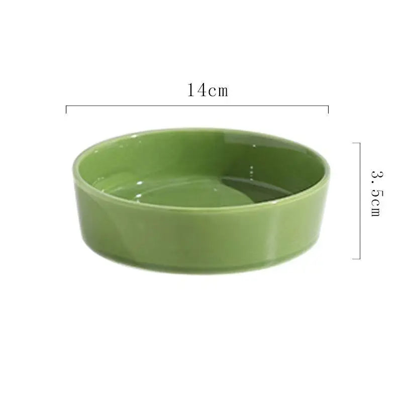 Cute double grain ceramic tray with anti-drip. Bowls and feeders. 