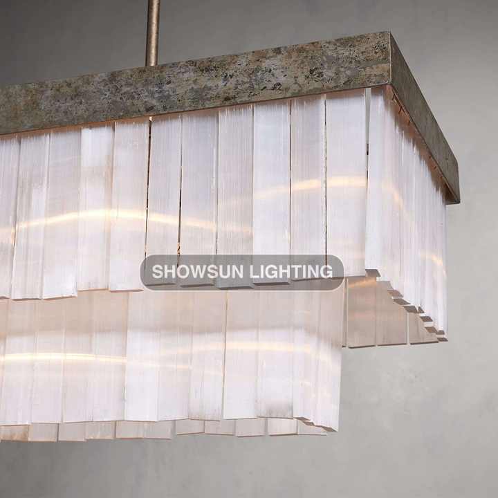 American luxury rectangular chandelier 