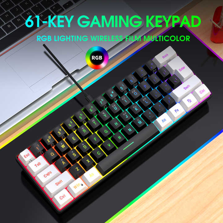 مجموعة ألعاب صغيرة محمولة . Portable Mini Gaming Mouse Combo
