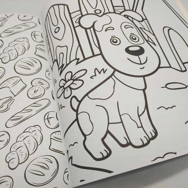 Custom black and white coloring books,
