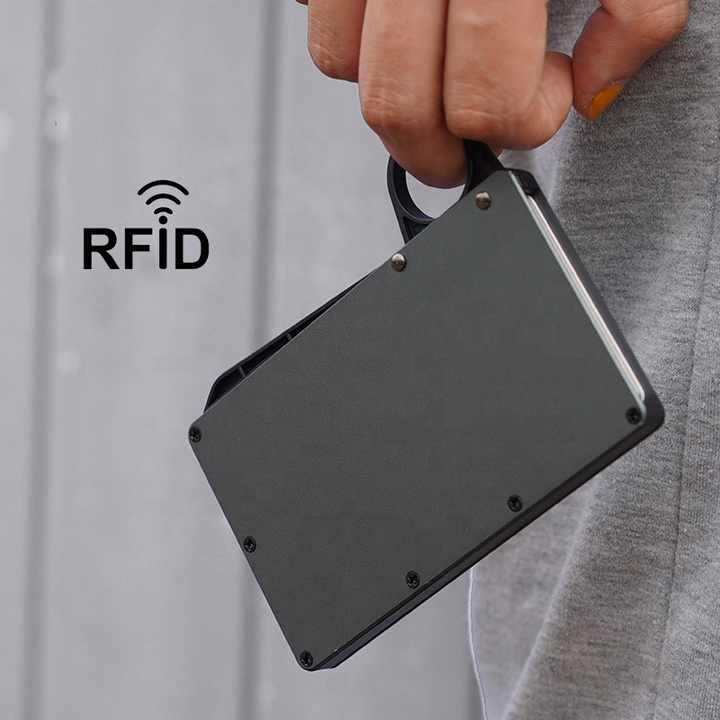 2022 حار بيع الحد الأدنى المعادن حامل بطاقات . 2022 Hot Sale Minimalist Metal Card Holder Aluminum