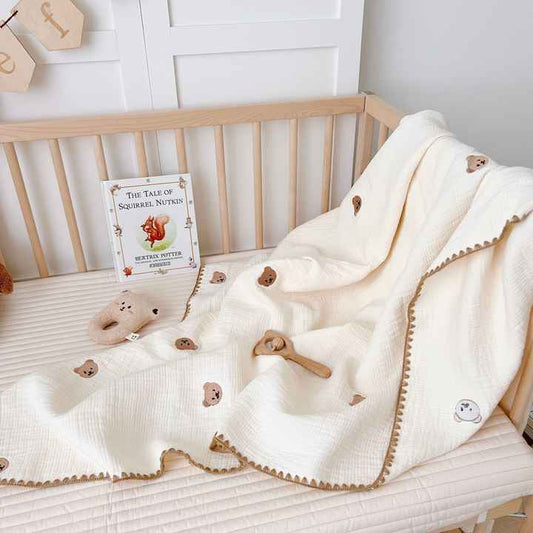 Design Blanket Cotton 4 Layer Cozy Teddy 