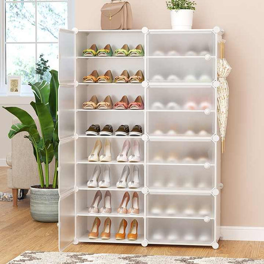 Factory supply EXW price home storage cheap shoe rack modern plastic cabinet shelf 