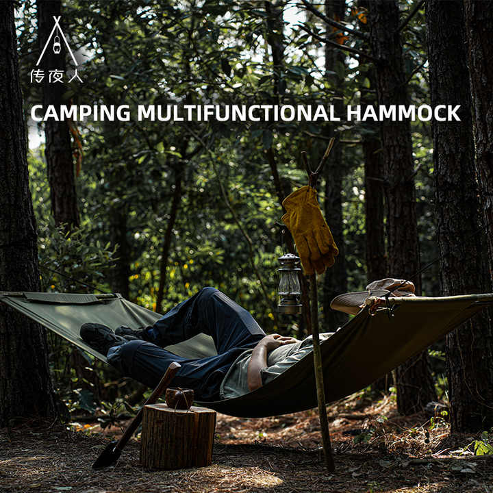 TC Cotton Single Folding Hammock Lightweight Ultralight Outdoor Camping