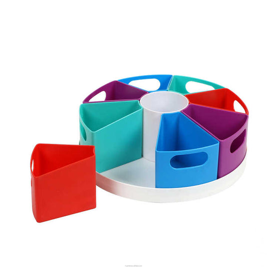 Create a space storage center, rotating turntable, office 