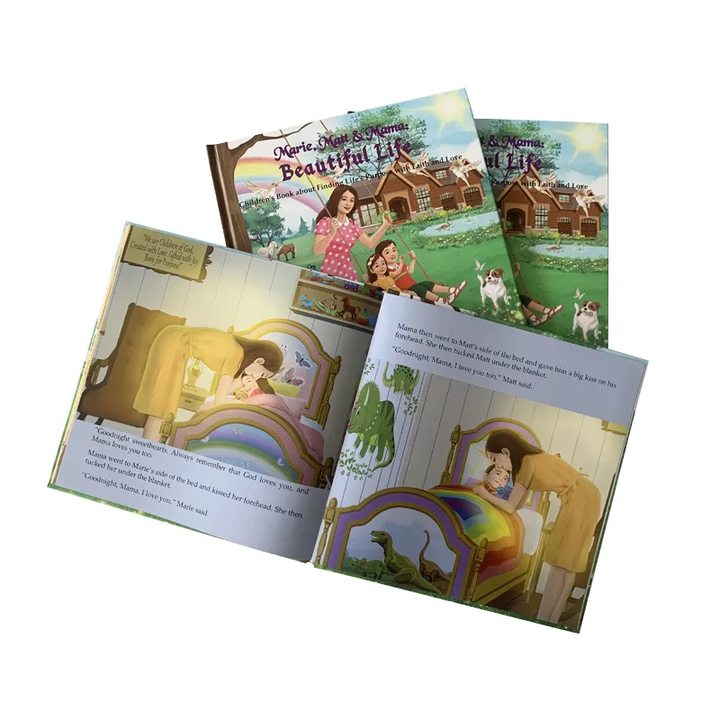 High quality and cheap hardcover printing service for children's education 