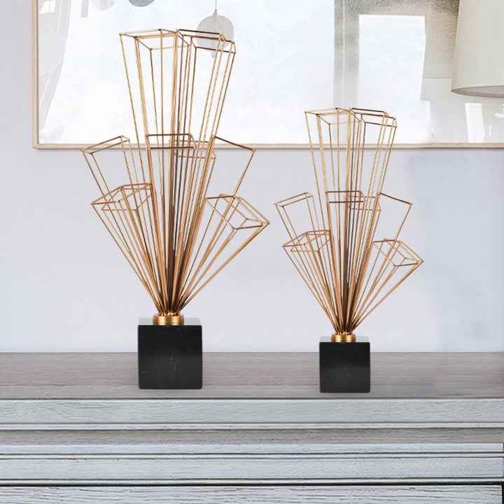 Luxury metal decorative letter, abstract coffee table, wine cabinet, balcony, TV cabinet, home decoration 