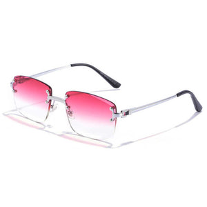 rimless glasses 