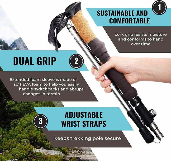 Adjustable Portable Hiking Pole from the 