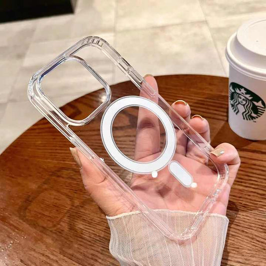Anti-scratch clear wireless charging case for iPhone. 