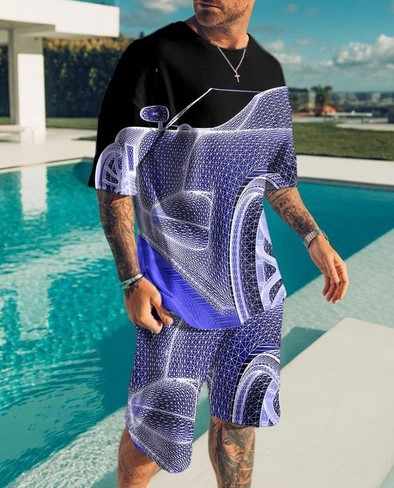 Men's Summer Shorts T-Shirt 