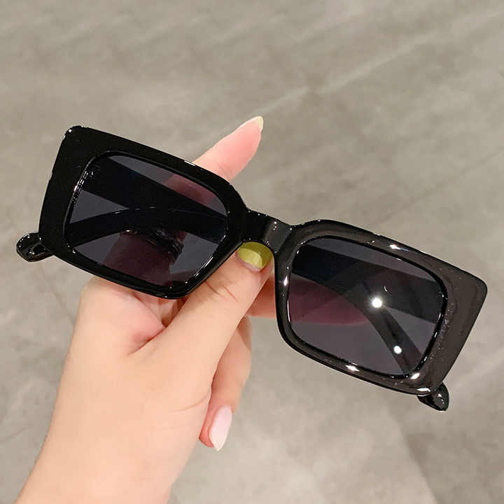 Square Frame Sunglasses-حماية من الأشعة فوق البنفسجية فئة 3، نظارات شمسية نسائية