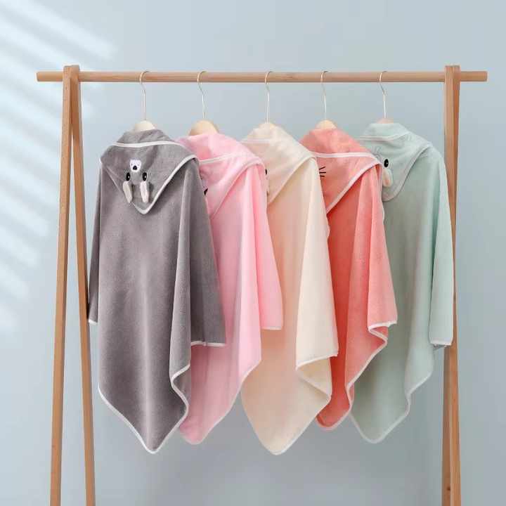 Baby Towel with Hooded Hooded Towel for Kids Girls Boys Sleeveless Coral Towel 