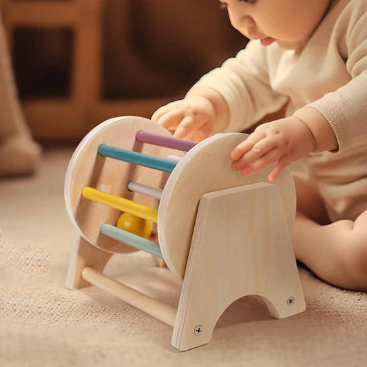 طاولة التعليم المبكر، لعبة طبل دوارة، لعبة تدريب . Early education table, rotating drum toy,