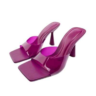 Women's transparent heel 