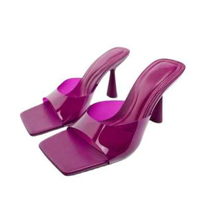 Women's transparent heel 