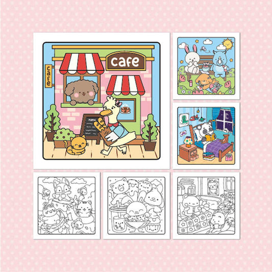 Plaid Friends Coloring-كتاب تلوين للأطفال